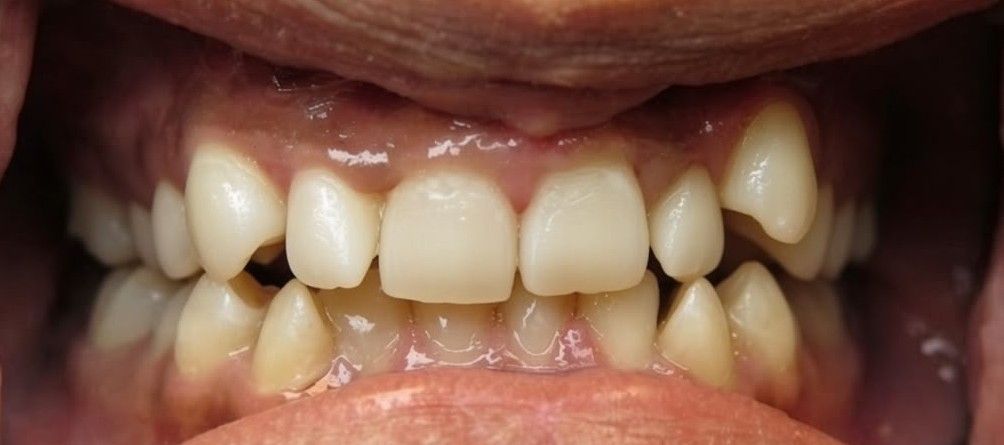 Before Invisalign Crowding & Bite Correction Beverly Chicago